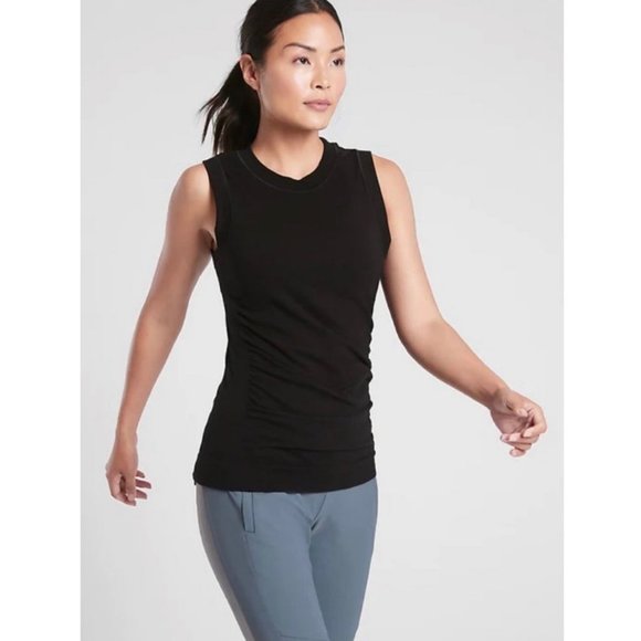Athleta Tops - NEW ATHLETA Foresthill Ascent Tank Mesh Back Black